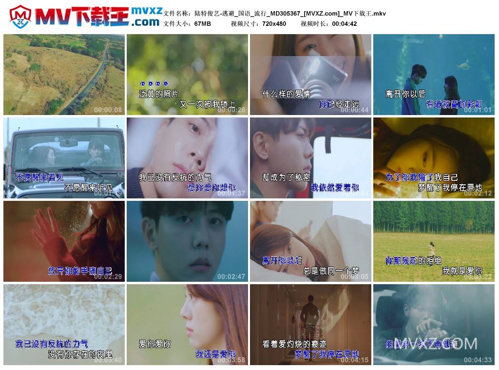 陆特俊艺-逃避_国语_流行_MD305367